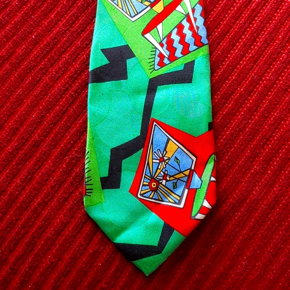 Memphis Milano G. Della Vittoria Silk Tie - Picture 1 of 7